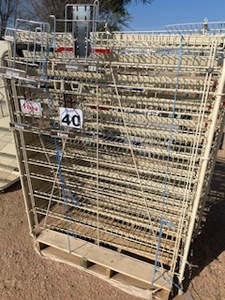 lot 40 image: 2 Steel Display Racks