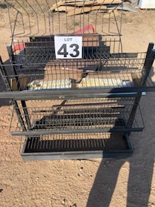 lot 43 image: (2) Steel Wire Disply Racks