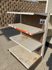 lot 48 image: 3 Gondola Retail Store Shelving