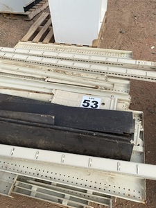 lot 53 image: 8 Double Sided Gondola Retail Store Shelving