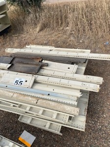 lot 55 image: 8 Double Sided Gondola Retail Store Shelving