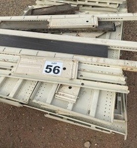 lot 56 image: 8 Double Sided Gondola Retail Store Shelving