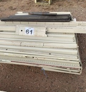 lot 61 image: 8 Double Sided Gondola Retail Store Shelving