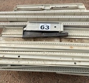 lot 63 image: 8 Double Sided Gondola Retail Store Shelving