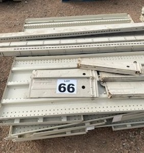 lot 66 image: 8 Double Sided Gondola Retail Store Shelving