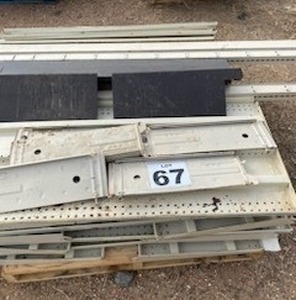 lot 67 image: 8 Double Sided Gondola Retail Store Shelving