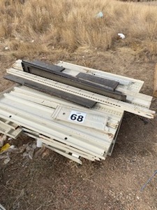 lot 68 image: 8 Double Sided Gondola Retail Store Shelving