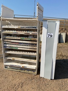 lot 79 image: (2) Plastic Display Racks