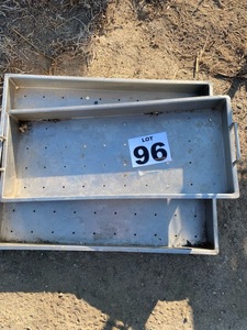 lot 96 image: (2) SS Drain Pans
