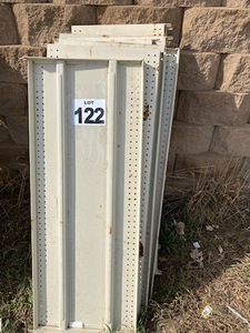 lot 122 image: (10) 4 Metal Shelves