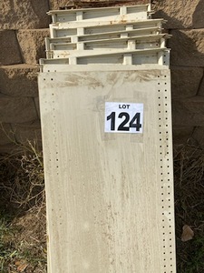 lot 124 image: (10) 4 Metal Shelves