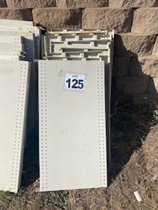 lot 125 image: (10) 3 Metal Shelves