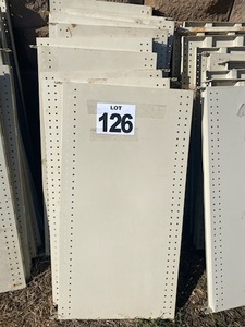 lot 126 image: (10) 3 Metal Shelves