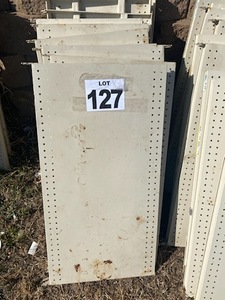 lot 127 image: (10) 3 Metal Shelves