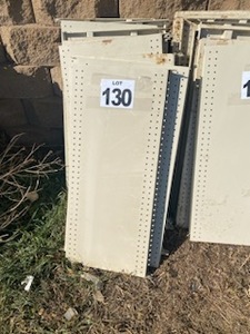 lot 130 image: (10) 3 Metal Shelves