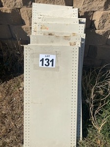 lot 131 image: (10) 3 Metal Shelves