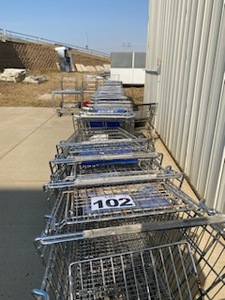lot 105 image: (5) Grocery Carts