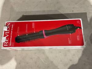 lot 304 image: Revlon One Step Root Booster Round Brush Dryer and Hair Styler  Fight Frizz and Add Volume