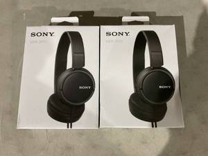 lot 327 image: LOT OF 2 Sony MDRZX110 ZX Series Stereo Headphones