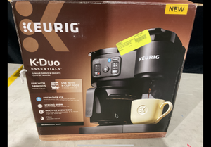 lot 334 image: Keurig K-Duo Essentials, Hot & Iced Single-Serve K-Cup Pod Coffee Maker & Carafe