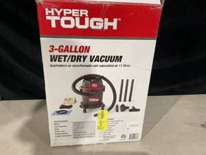 lot 337 image: Hyper Tough 3 Gallon Wet Dry Vacuum