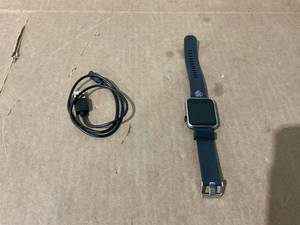 lot 241 image: Justice Unisex Tween Smart Watch with Silicone Strap with Perforated Band in Black