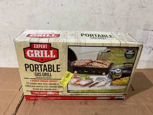 lot 244 image: Expert Grill Portable Propane Gas Table Top Grill, Black