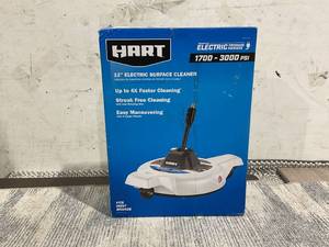 lot 101 image: HART 12 in. 3000PSI Electric Pressure Washer Surface Cleaner with Casters