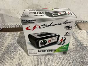 lot 147 image: Schumacher SC1282 10-Amp 12V Fully Automatic Battery Charger and Maintainer