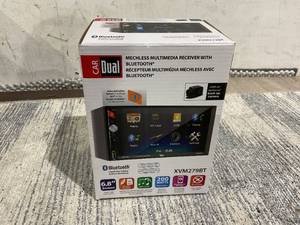 lot 151 image: LOT OF 2 Dual Electronics XVM279BT 7 Double DIN Car Stereo with LED Touch Screen, Bluetooth