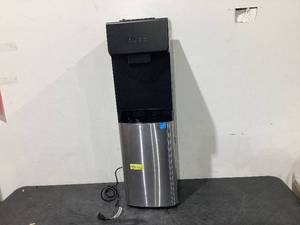lot 536 image: Great Value Bottom Loading HotColdRoom Temp. Water Dispenser, Black Water Cooler