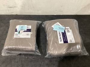 lot 544 image: LOT OF 2 Sun Zero Oslo Theater Grade 100% Blackout Grommet Curtain Panel, 52x95,
