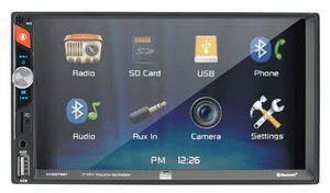 lot 135 image: Dual Electronics XVM279BT 7 Double DIN Car Stereo with LED Touch Screen, Bluetooth