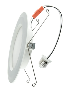 lot 198 image: 4PCS Great Value 6 LED Retrofit Downlight, 13-Watt(65W Replacement) CCT Selectable E26 Base