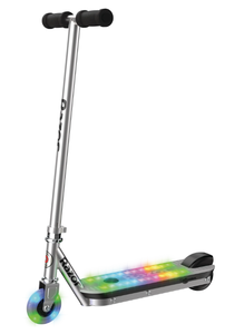 lot 204 image: Razor Color Rave Electric Scooter - Colorful Light-Up Deck, up to 7.5 mph, for Child Ages 6
