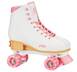 lot 275 image: Roller Derby Pixie Hightop Adjustable Adult Womens Roller Skates