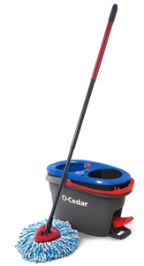 lot 288 image: O-Cedar RinseClean Clean Water Spin Mop and Bucket System  Clean with Clean Water  Removes 99% of Bacteria