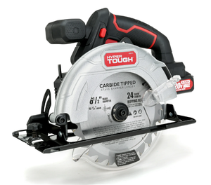 lot 343 image: Hyper Tough 20V Max Lithium-ion Cordless 6-12 Circular Saw with 1.5Ah Lithium-ion Battery, Charger, Blade & Rip Fence