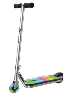 lot 364 image: Razor Color Rave Electric Scooter - Colorful Light-Up Deck, up to 7.5 mph, for Child Ages 6
