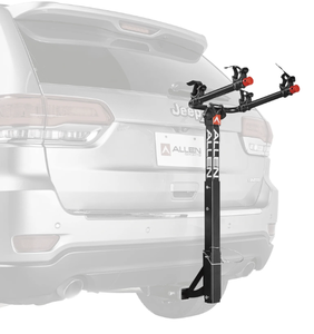 lot 365 image: Allen Sports Deluxe 2-Bicycle Hitch Mounted Bike Rack Carrier with Folding Arms, Model 522RR