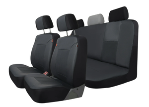 lot 376 image: 3PCS Genuine Dickies Black Petersen Vegan Leather Car Seat Covers, 43645WDI