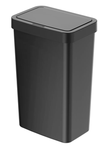 lot 409 image: Mainstays 13.2 Gallon Kitchen Sensor Trash Can, Plastic Motion Sensor Kitchen Trash Can