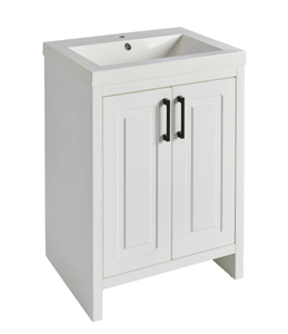 lot 411 image: Better Homes&Gardens Vanity Cabinet White Painting with Sink