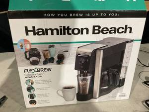 lot 338 image: Hamilton Beach FlexBrew Advanced 5-in-1 Coffee Maker