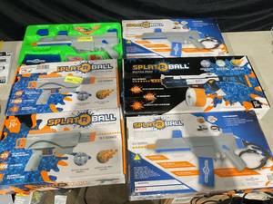 lot 347 image: LOT OF 6 Splat R Ball Water Ball Blasters
