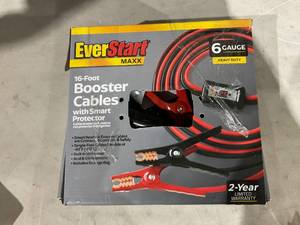lot 351 image: EverStart Maxx 16-Foot 6-Gauge Heavy Duty Booster Cables with Smart Protector