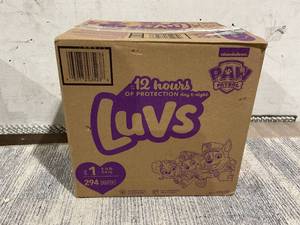 lot 189 image: Luvs Paw Patrol Protection 294 Diapers Size 1
