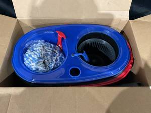 lot 388 image: O-Cedar RinseClean Clean Water Spin Mop and Bucket System  Clean with Clean Water  Removes 99% of Bacteria