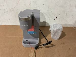 lot 627 image: Keurig K-Iced Essentials, Gray Iced and Hot Single-Serve K-Cup Pod Coffee Maker, reusable tumbler included