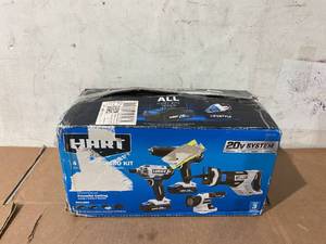 lot 33 image: HART 20 Volts 4-Tool Battery-Powered Combo Kit, No Batteries